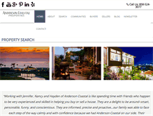 Tablet Screenshot of andersoncoastalproperties.com